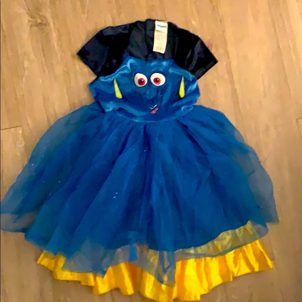 Disney Store Finding Dory dress with tulle skirt.